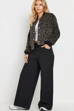 Petite Brushed Bomber Jacket