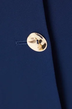 Petite Button Detail Single Breasted Blazer