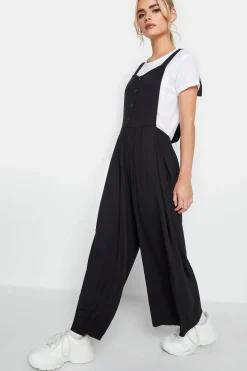 Petite Button Front Jumpsuit
