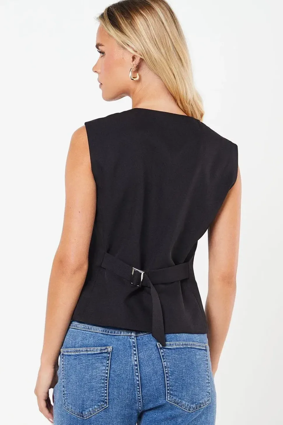 Petite Button Front Waistcoat
