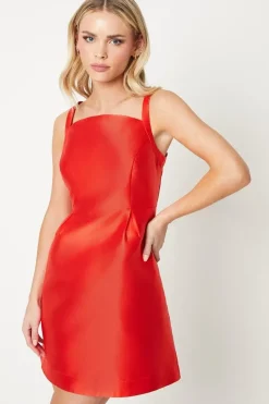 Petite Cami Twill Mini Dress With Pockets