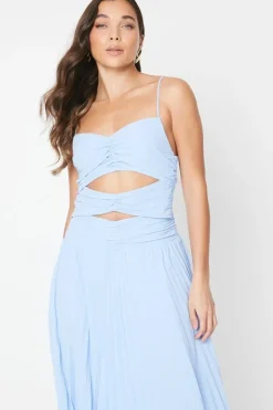 Petite Cami Twist Front Georgette Maxi Dress