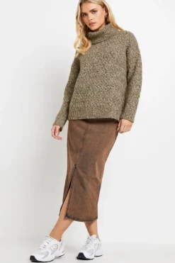 Petite Chunky Roll Neck Jumper