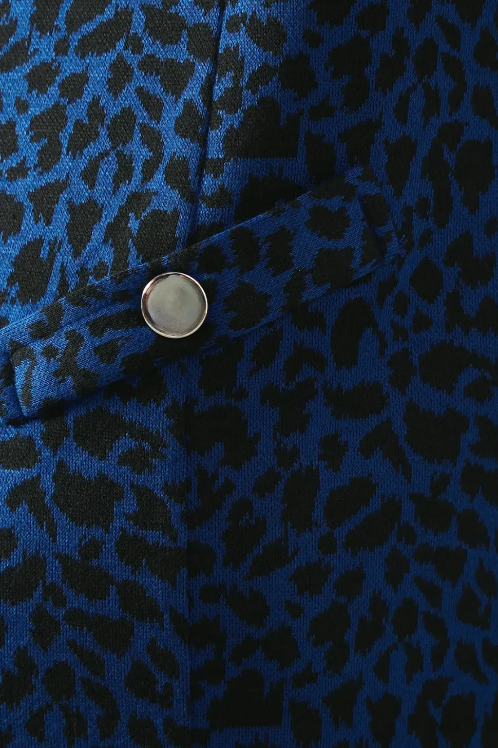 Petite Cobalt Short Sleeve Jacquard Ponte Shift Dress