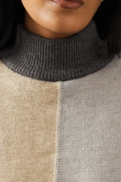 Petite Colourblock Stitch Jumper