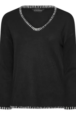 Petite Contrast Stitch Jumper