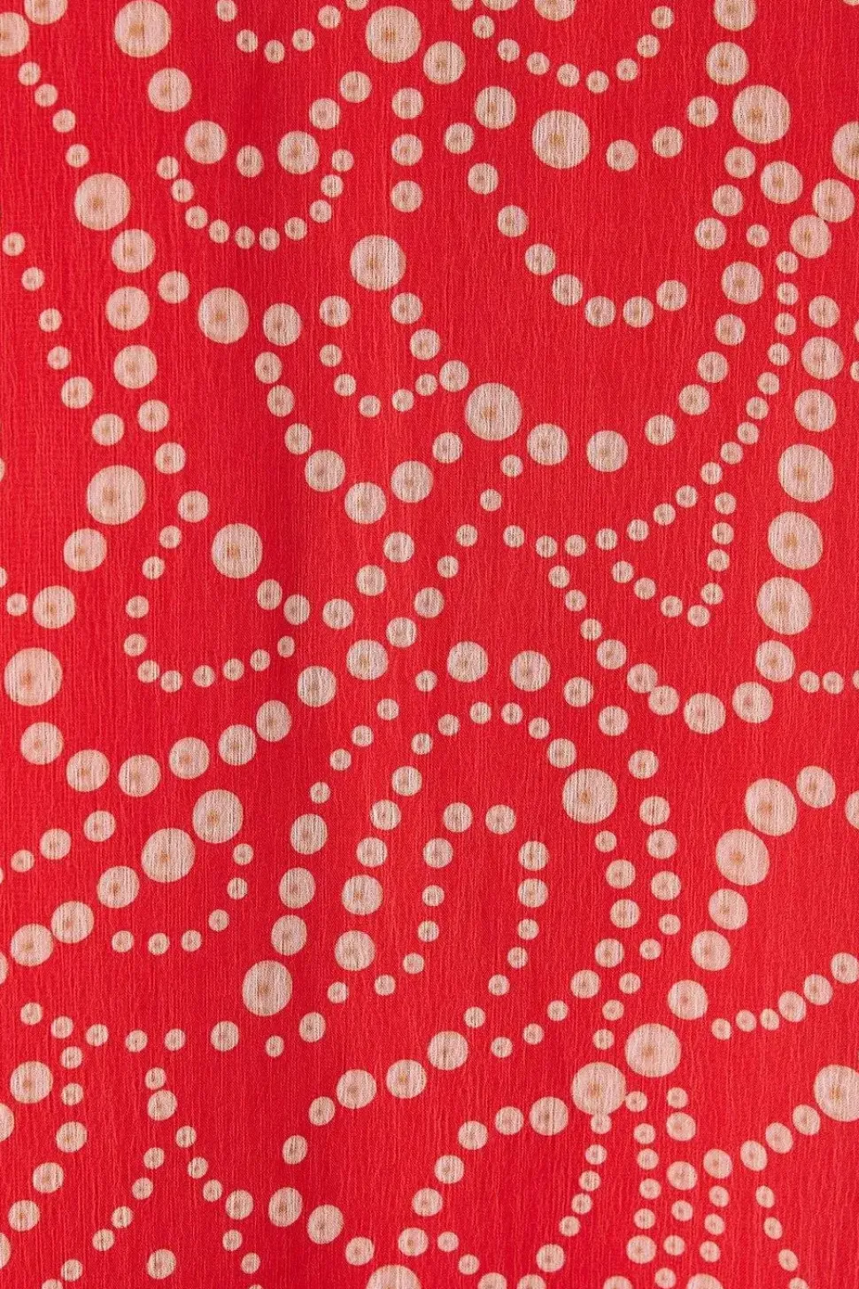 Petite Coral Spot V-neck Shift Dress