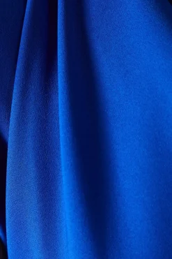 Petite Cowl Neck Crepe Midi Dress