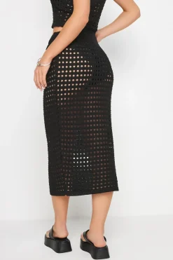 Petite Crochet Midi Skirt