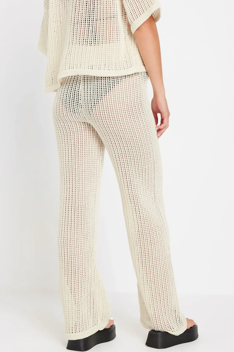 Petite Crochet Trousers