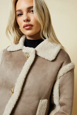 Petite Cropped Aviator Jacket