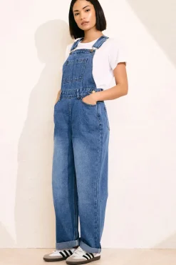 Petite Denim Dungarees