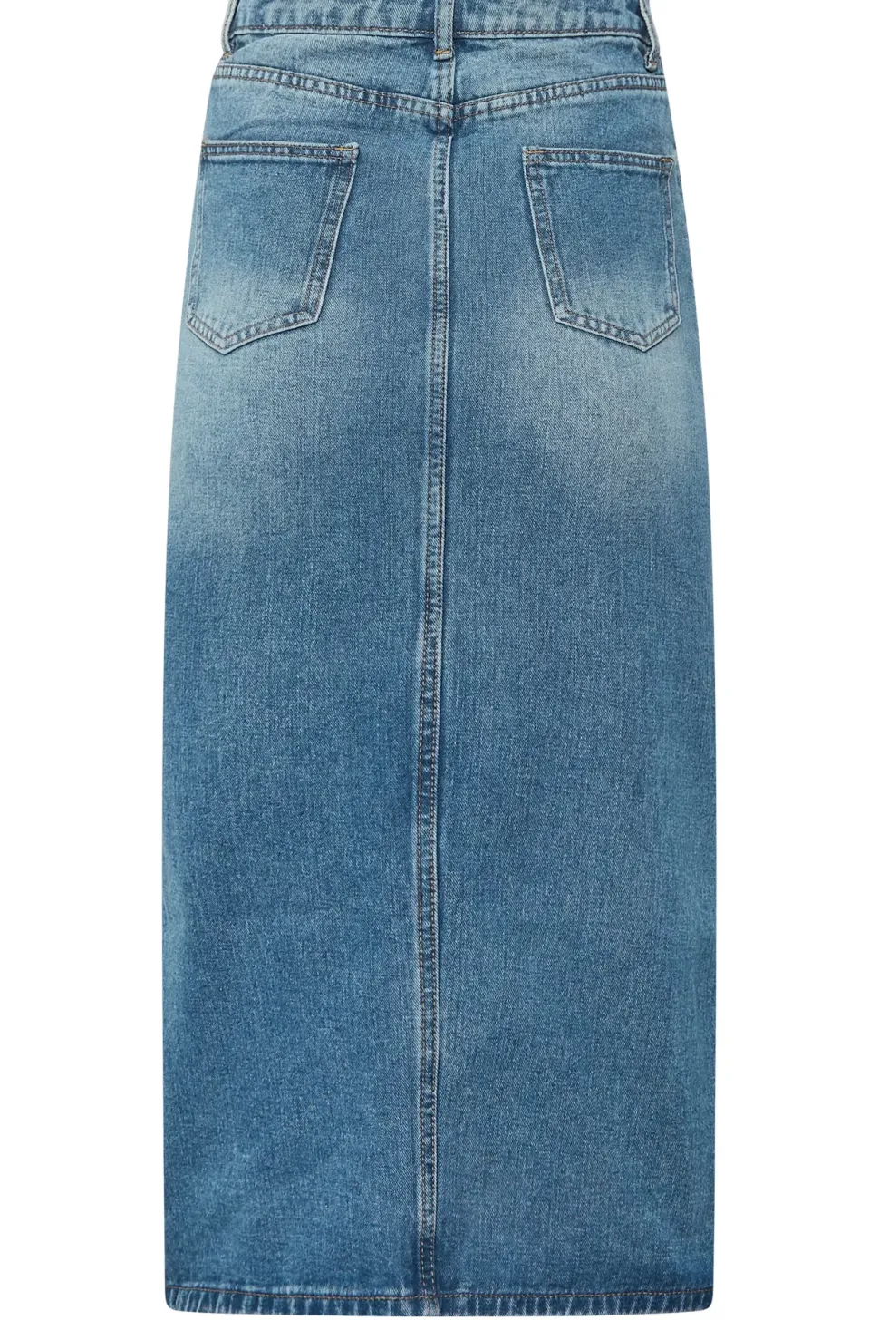 Petite Denim Midi Skirt