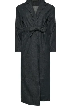 Petite Denim Trench Coat