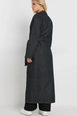 Petite Denim Trench Coat