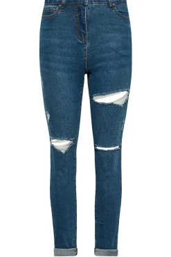 Petite Distressed Skinny Jeans
