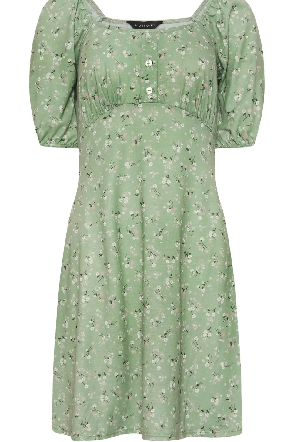 Petite Ditsy Floral Print Mini Dress