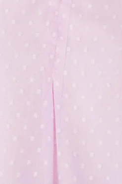 Petite Dobby Pleat Detail Top
