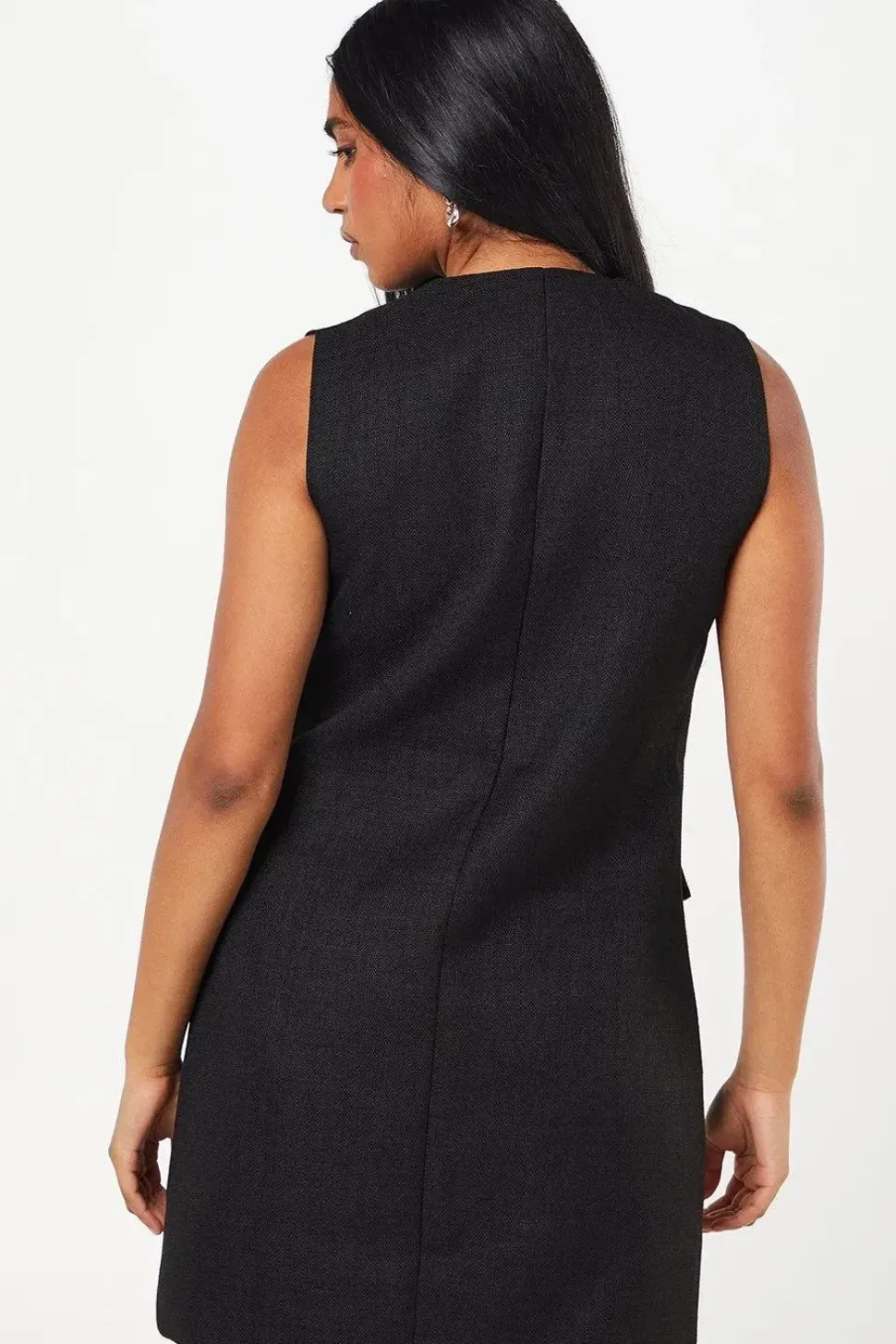 Petite Double Breasted Boucle Shift Dress