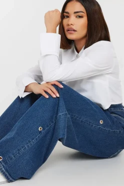 Petite Eyelet Detail Jeans