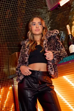 Petite Faux Fur Coat