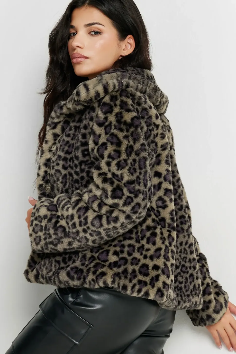 Petite Faux Fur Coat