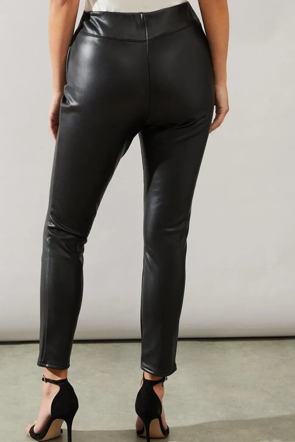 Petite Faux Leather Leggings