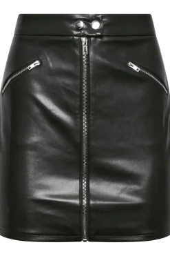 Petite Faux Leather Mini Skirt