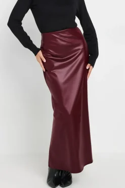 Petite Faux Leather Skirt