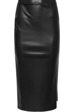 Petite Faux Leather Skirt