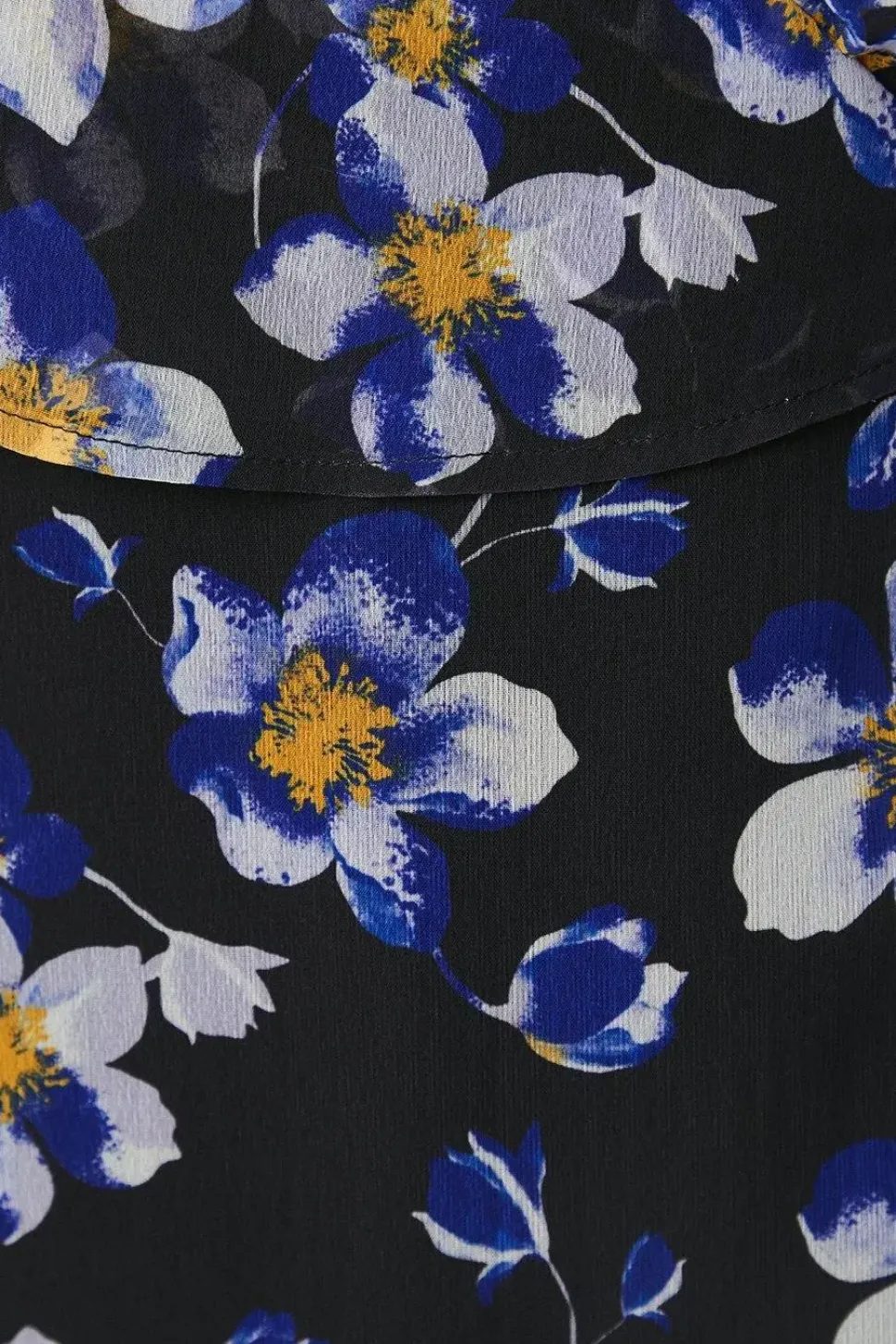 Petite Floral Cape Sleeve Wrap Dress