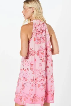Petite Floral Halterneck Shift Dress