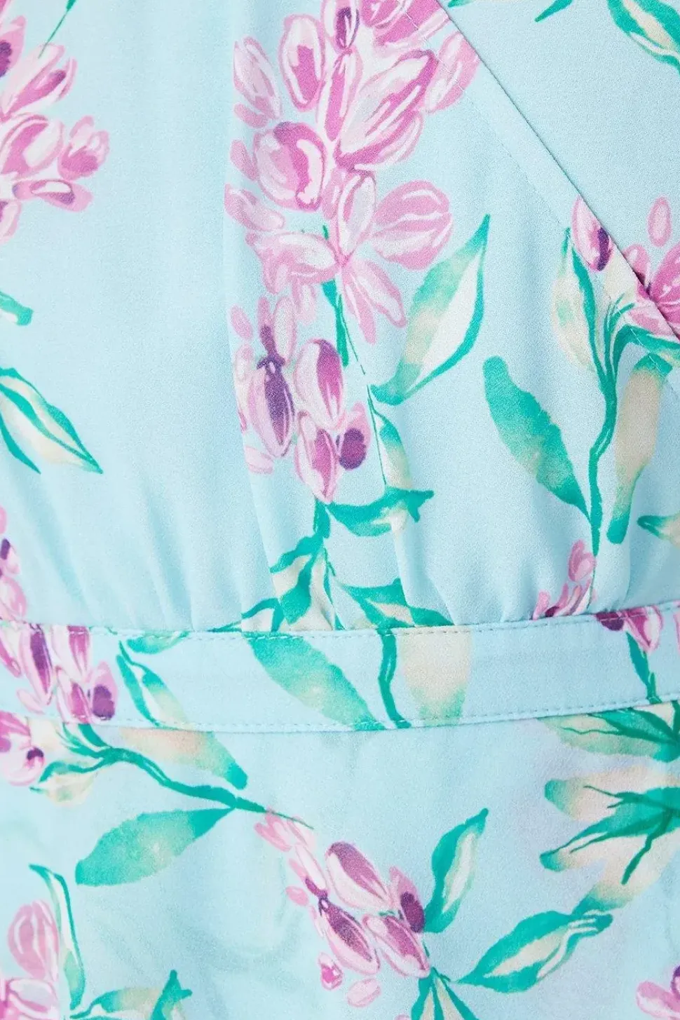 Petite Floral Ruffle Peplum Midi Dress