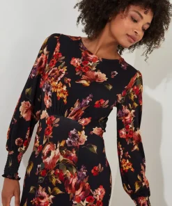Petite Floral Split Hem Maxi Dress