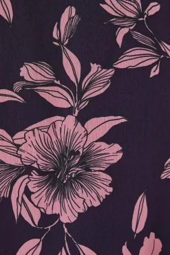 Petite Floral V-neck Shift Dress
