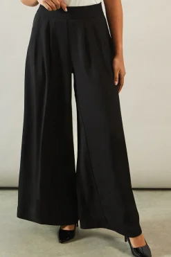 Petite Fluid Wide Leg Trouser