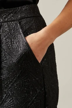 Petite Foil Tapered Trousers