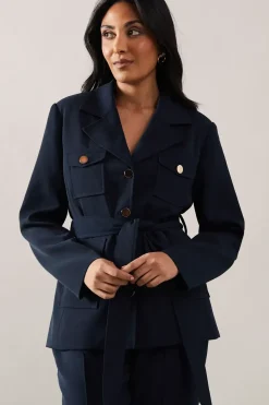 Petite Four Pocket Military Jacket
