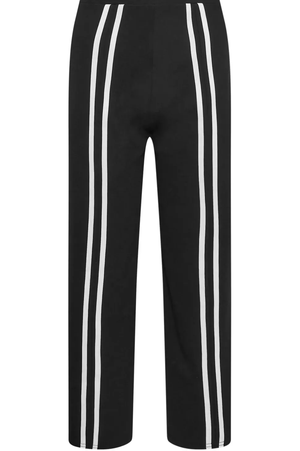 Petite Front Stripe Wide Leg Trousers