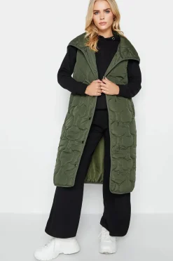 Petite Funnel Neck Quilted Gilet