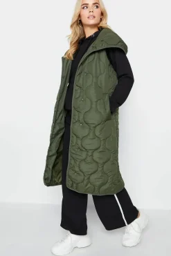 Petite Funnel Neck Quilted Gilet