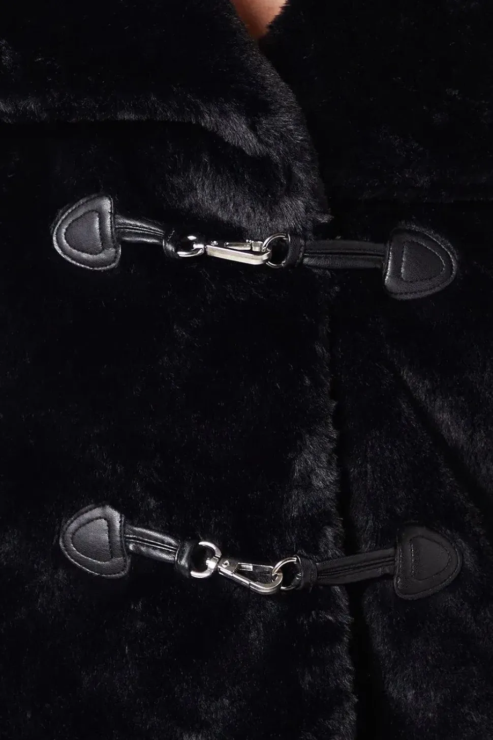 Petite Fur Tab Coat