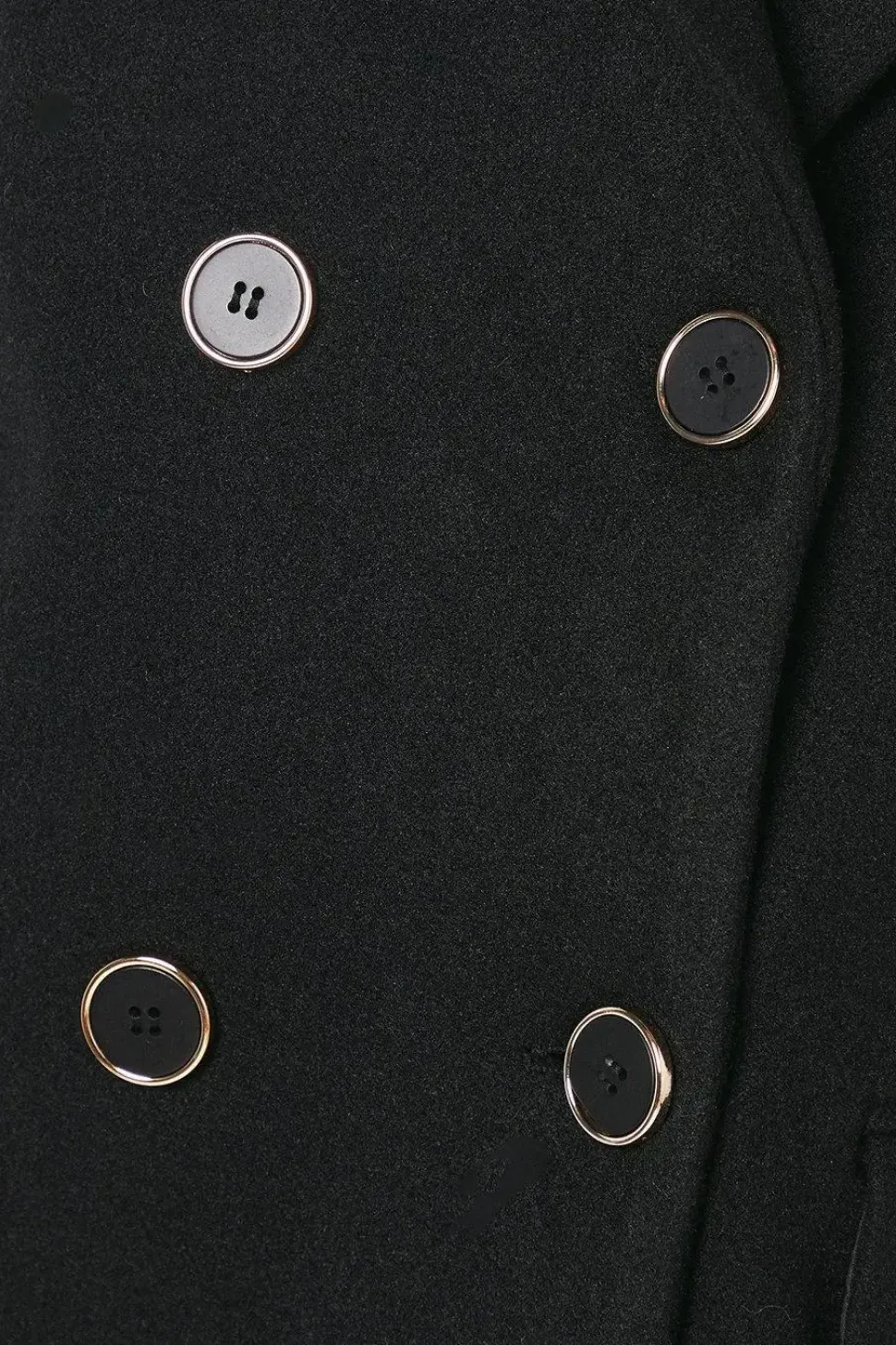 Petite Gold Trim Maxi Coat