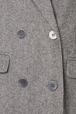 Petite Herringbone Wool Smart Coat