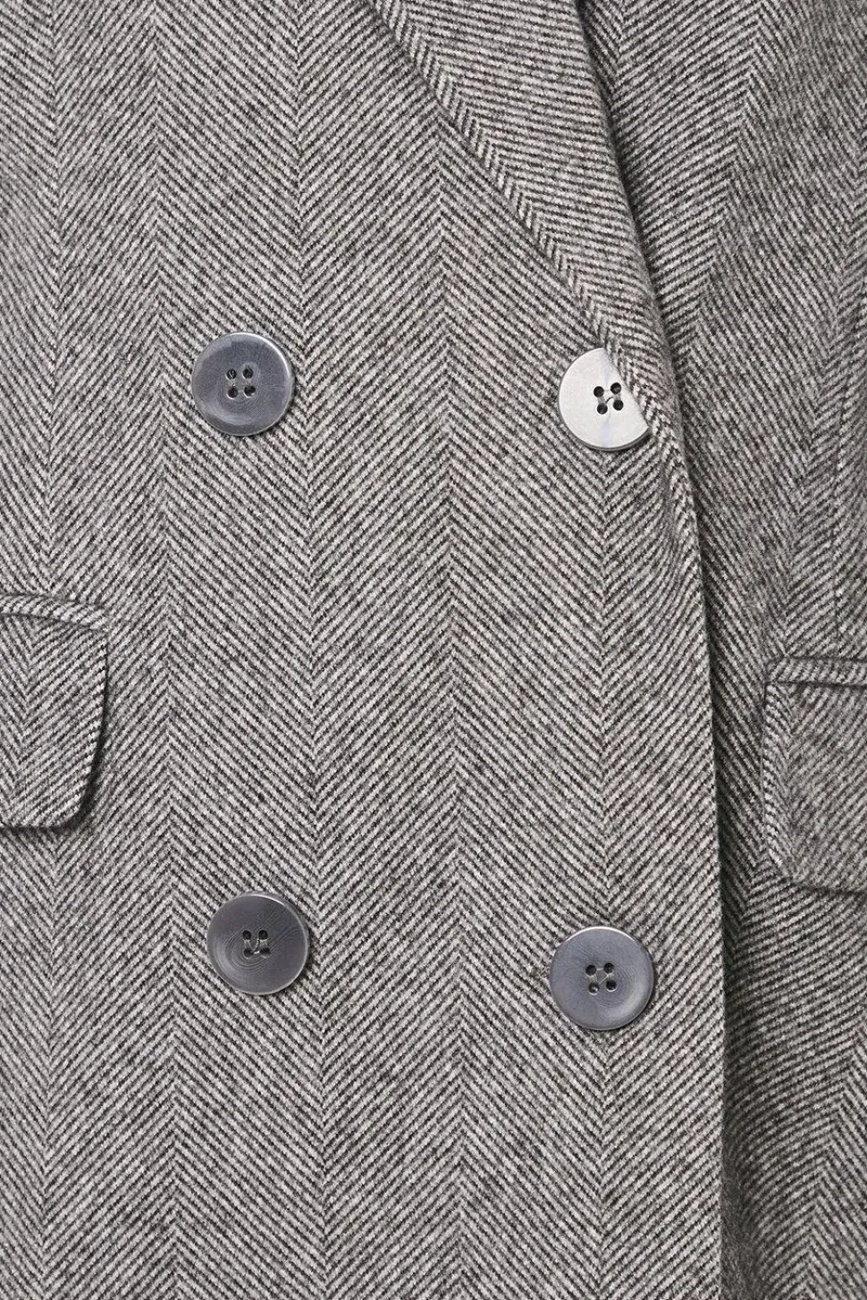 Petite Herringbone Wool Smart Coat