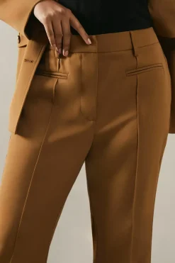 Petite High Waist Flare Trousers