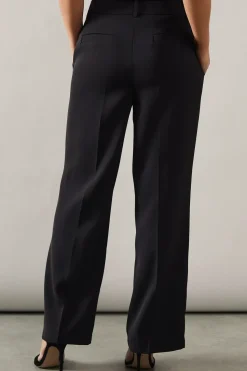 Petite High Waist Straight Leg Trouser