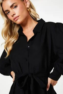Petite Jacquard Midi Shirt Dress