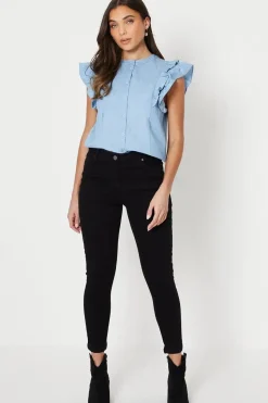 Petite Jade Mid Rise Skinny Jeans
