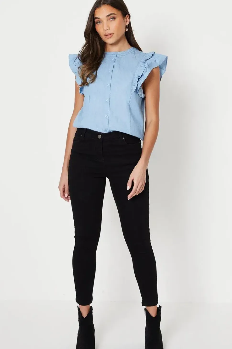 Petite Jade Mid Rise Skinny Jeans